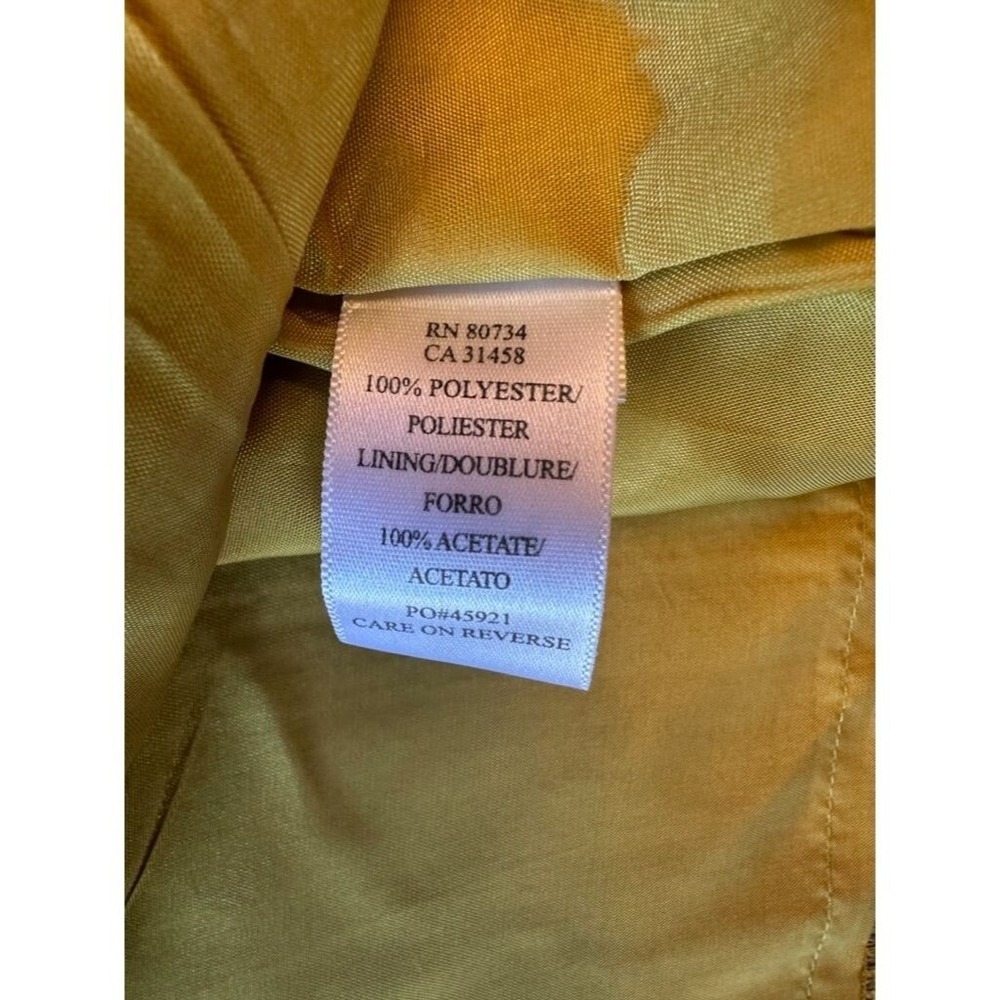 To The Max Skirt Moss Green Tweed A-Line Knee Length YDX33-359 Raw Edge Trim 8 - Picture 6 of 6
